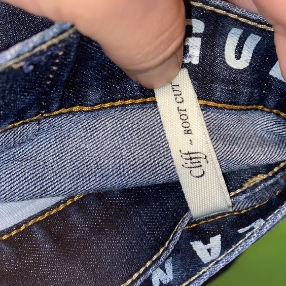 Perfect Shape GUESS mens jeans 31x31 bootcut blue denim designer jeans - Picture 9 of 9